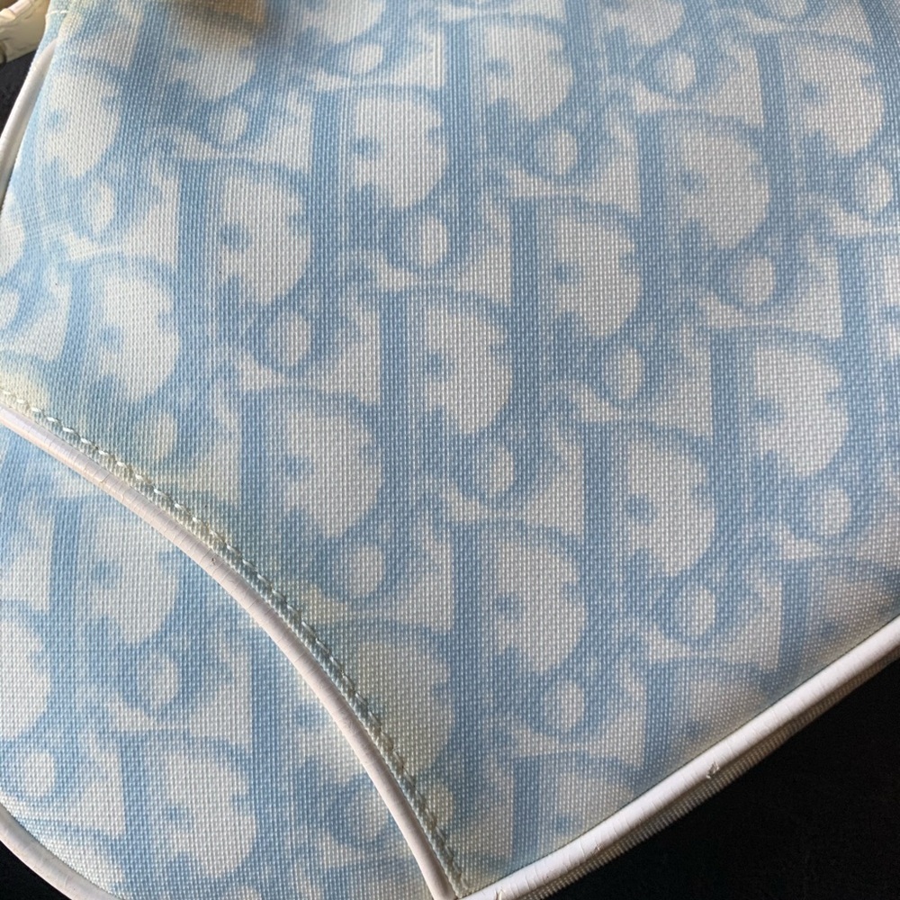 *RARE* Authentic Vintage Dior Canvas Trotter Monogram Saddle Bag - Picture 3 of 14